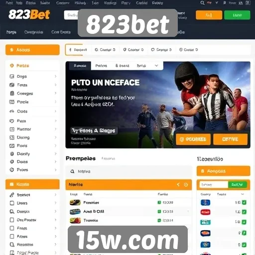Análise da interface do site 823bet
